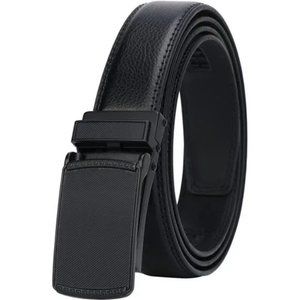 New Men's Comfort Genuine Leather Belt with Automatic Click Buckle